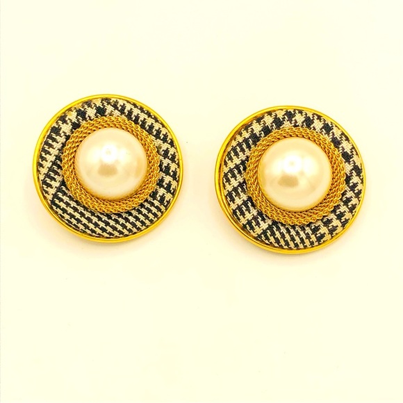 Vintage 80s Statement Earrings - Picture 1 of 5